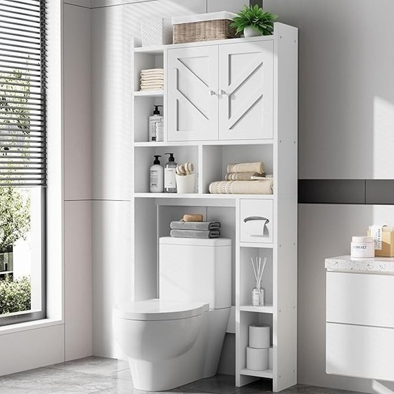 over the toilet storage cabinet