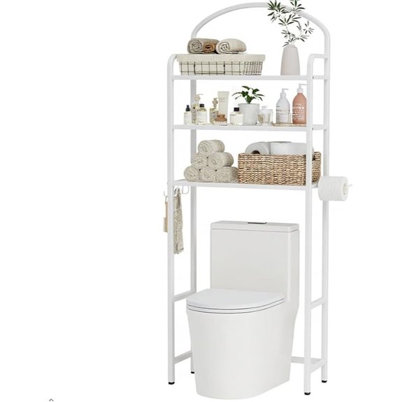over the toilet storage rack