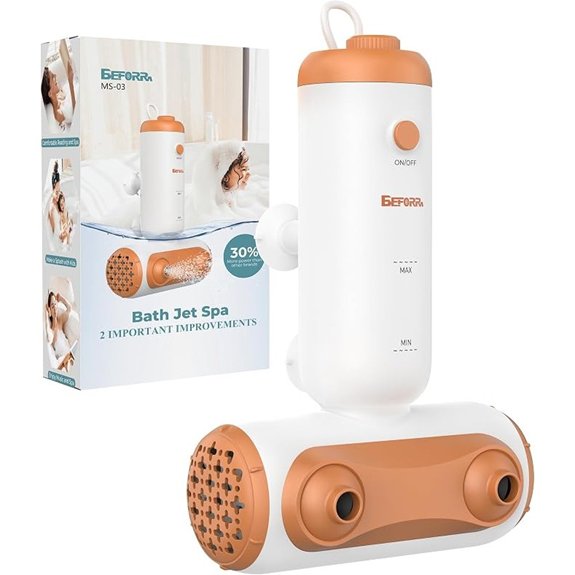 portable bath jet spa with dual hydro jets