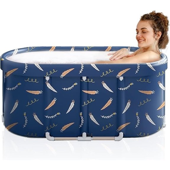 15 Best Portable Bathtubs for Adults in 2026 12 portable folding bathtub 47 inch blue alloy pvc