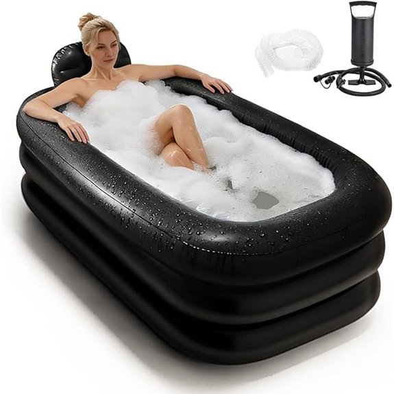 15 Best Portable Bathtubs for Adults in 2026 7 portable inflatable bathtub with pump