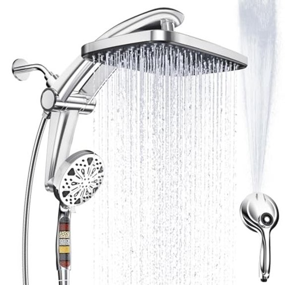15 Best Luxury Shower Heads for 2026 (Spa Vibes Daily) 9 rain shower head with filtered handheld spray