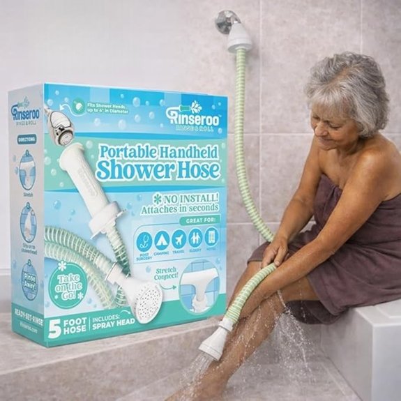 rinseroo slip on handheld shower attachment