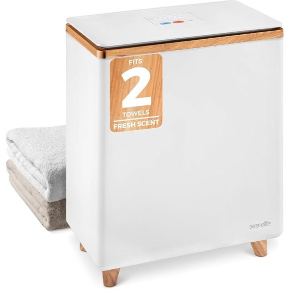 serenelife towel warmer natural wood
