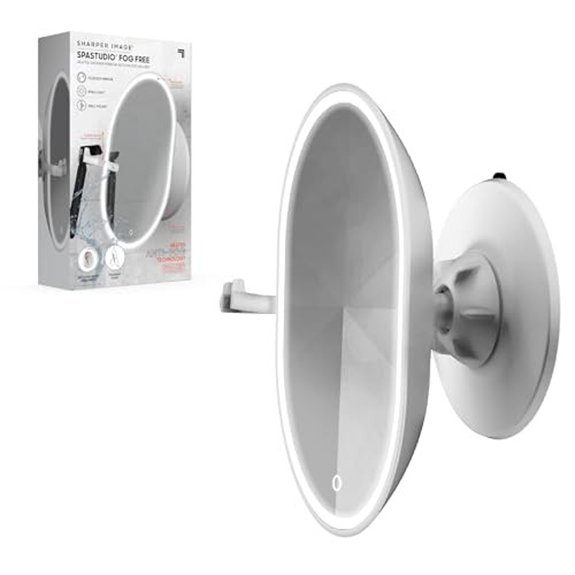 sharper image fog free shower mirror