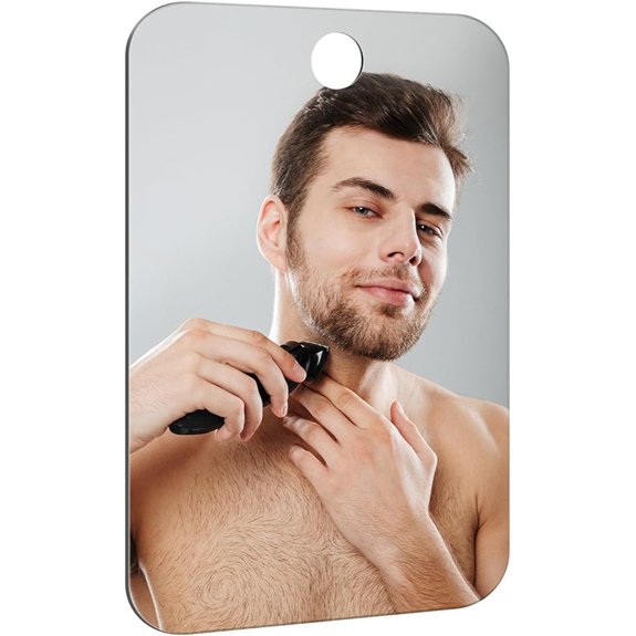 shaving shower mirror xl dark