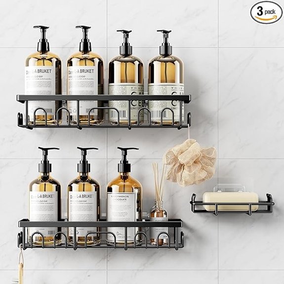 15 Best Shower Shelves for 2026 to Organize Your Bathroom 4 shower caddy adhesive shelves