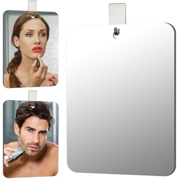 shower shaving mirror plexiglass 11x8