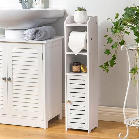 small bathroom toilet paper holder cabinet