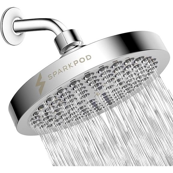 10 Best Rated Shower Heads for 2026 3 sparkpod 6 round rain shower head