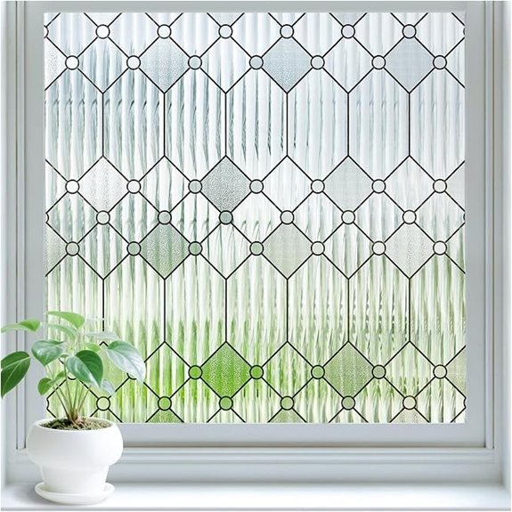 15 Best Window Treatments for Bathrooms in 2026 4 sunbaby reeded glass privacy film