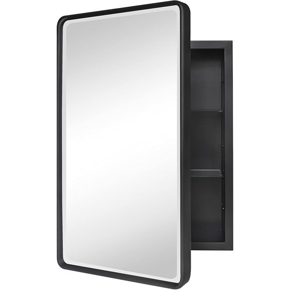 tehome black metal cabinet