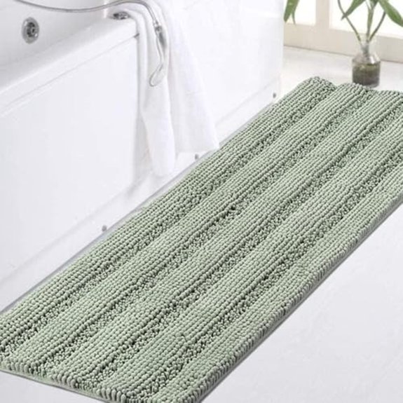 5 Best Bathroom Runners for 2026 3 turquoise sage green rug runner