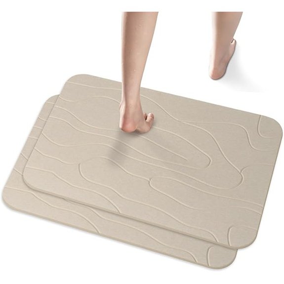 10 Best Stone Bath Mats for 2026 4 two pack diatomaceous earth mats