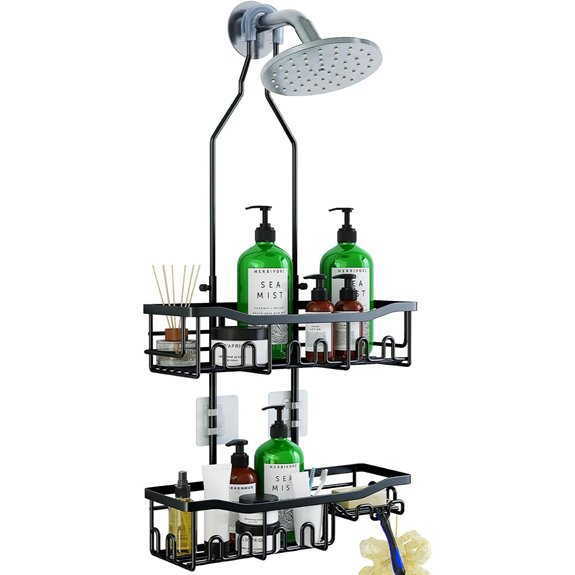 5 Best Shower Caddies for 2026 (Declutter Your Routine) 2 upgraded rustproof shower organizer