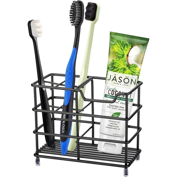 7 Best Toothbrush Holders for 2026 4 urbanstrive black stainless toothbrush holder