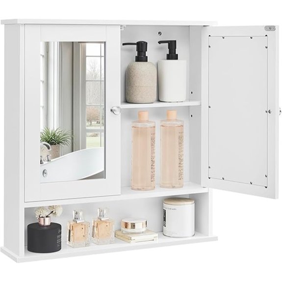 10 Best Medicine Cabinets for 2026 2 vasagle bathroom cabinet mirror