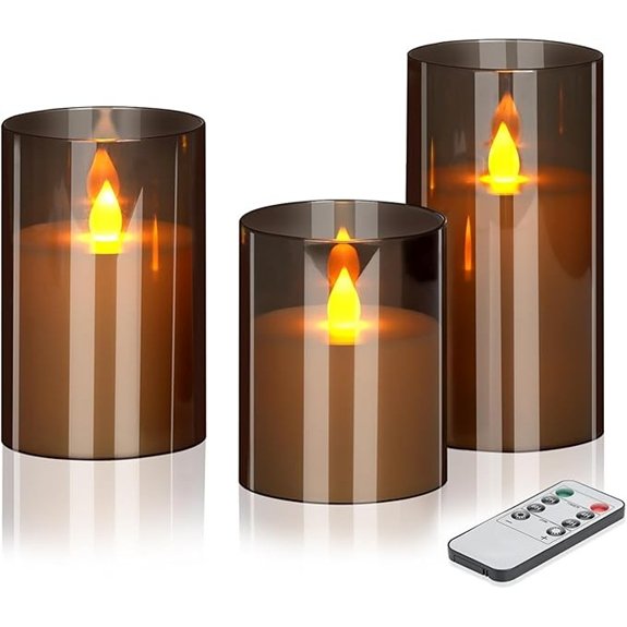 wemarry flameless candle set