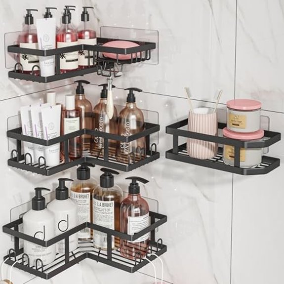 15 Best Shower Shelves for 2026 to Organize Your Bathroom 8 youvip corner adhesive shelves